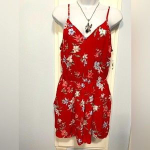 Divided H&M Floral Romper with Pockets Size 8